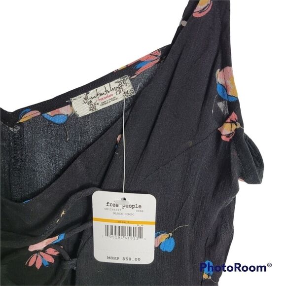 FREE PEOPLE Radea Printed Lace-up Camisole Size SMALL - Picture 6 of 11